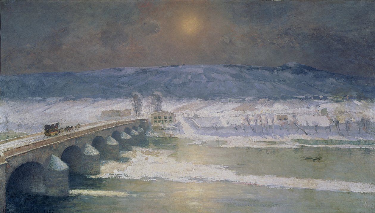 La Neve in Alvernia, 1886 da Albert Charles Lebourg