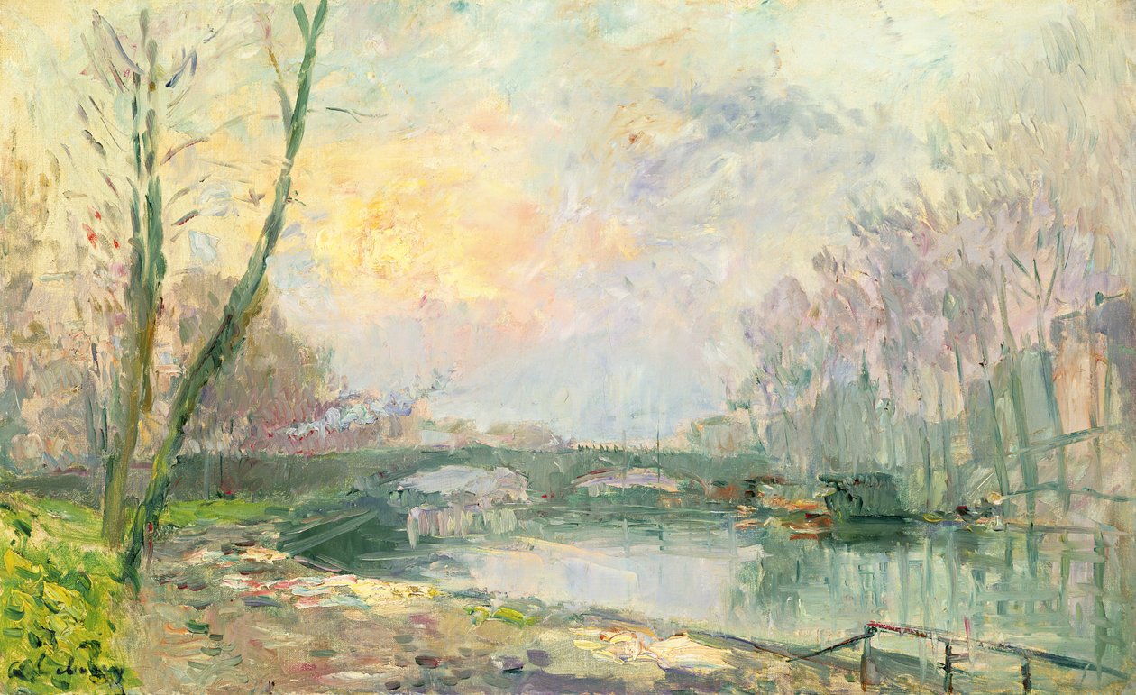 Veduta della Senna, Parigi da Albert Charles Lebourg