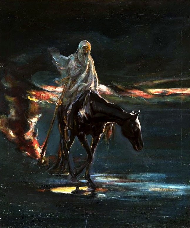 La morte e il rogo, parte centrale del trittico Disastro da Albert Chmielowski