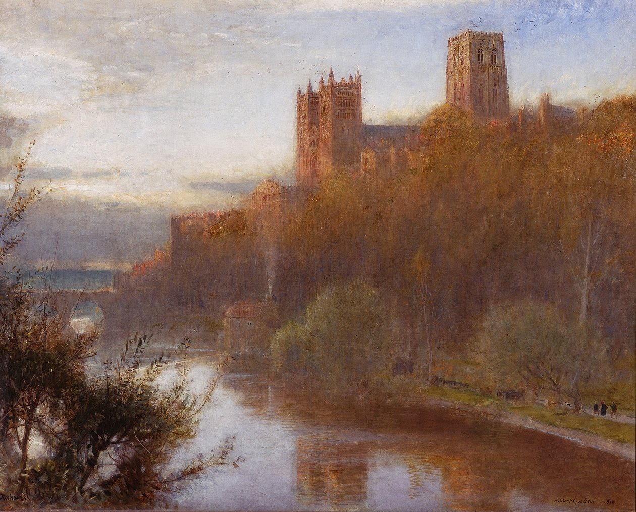 Cattedrale di Durham, 1910 da Albert Goodwin