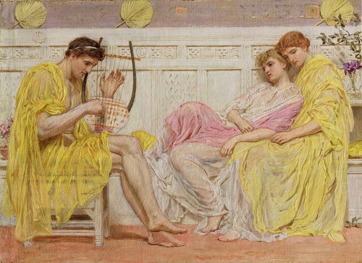 Un musicista, c.1867 da Albert Joseph Moore