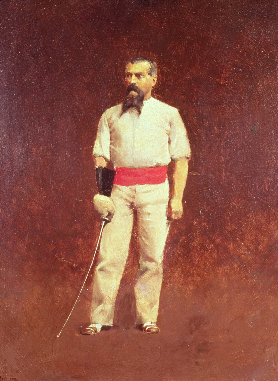 Richard Burton (1821-90) in abito da scherma, 1889 da Albert Letchford