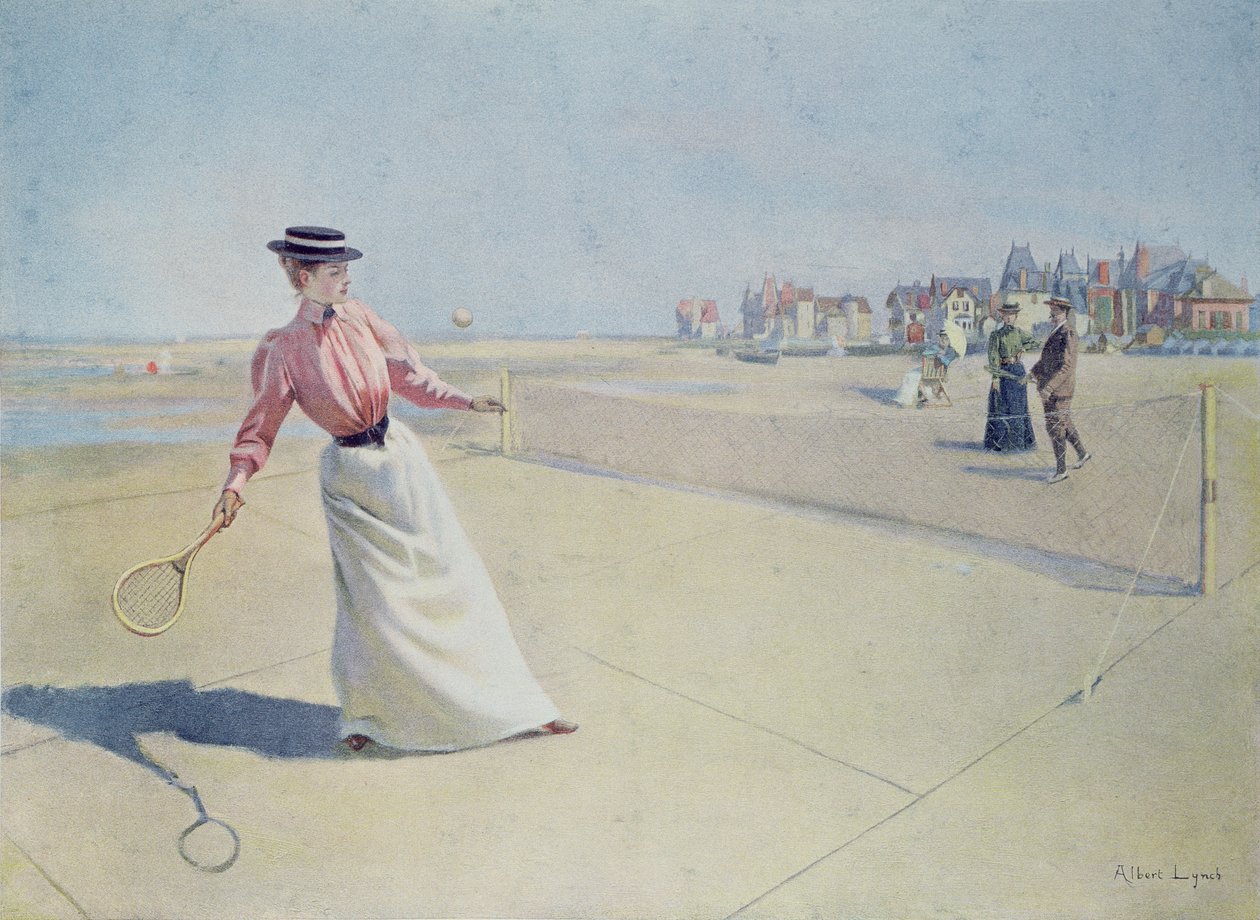 Tennis sul Prato sulla Costa della Normandia da Albert Lynch