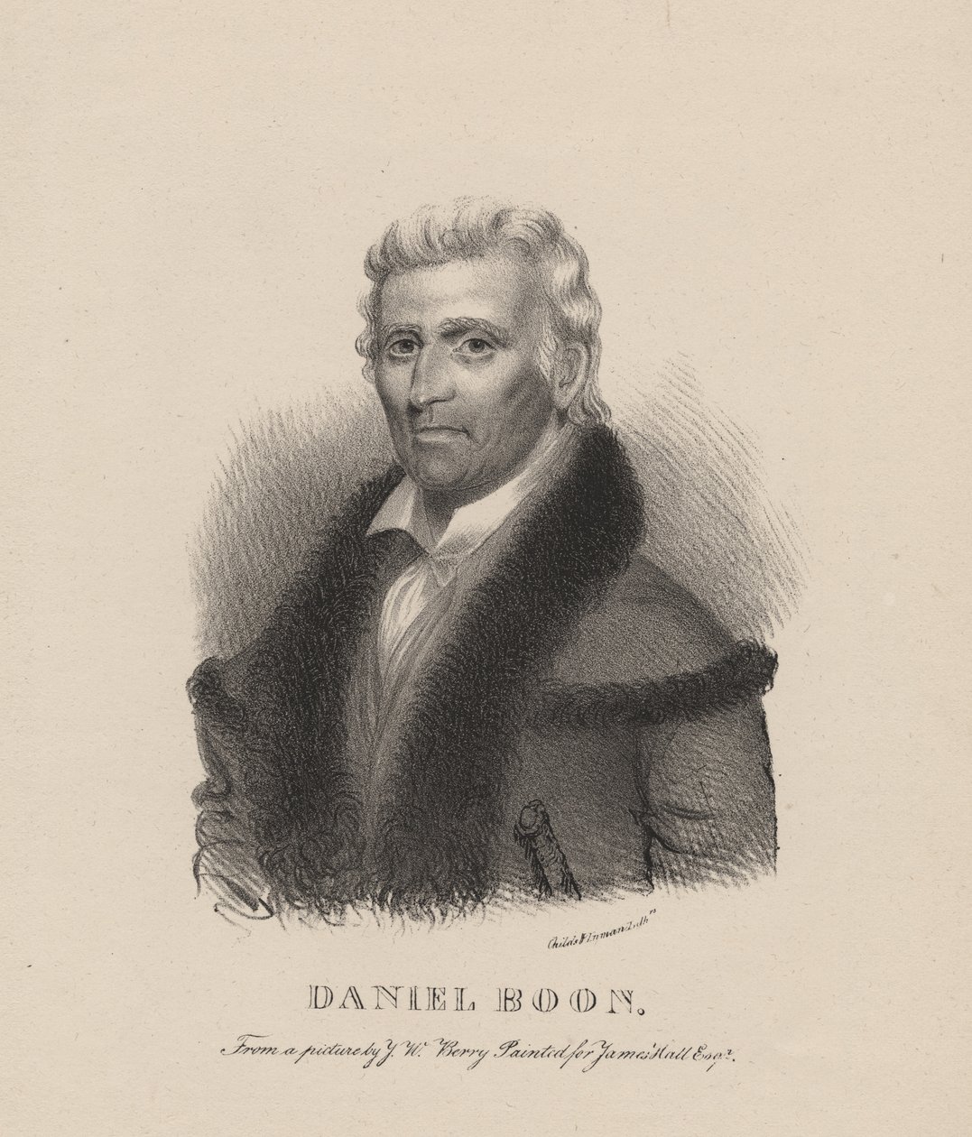 Daniel Boone, litografia di C.G. Childs, 1830 da Albert Newsam