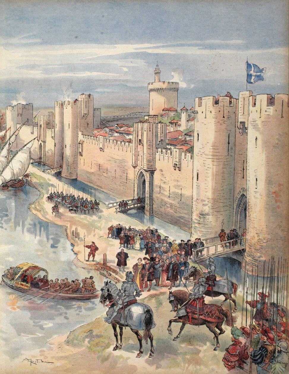 Intervista di Aigues-Mortes, illustrazione da 