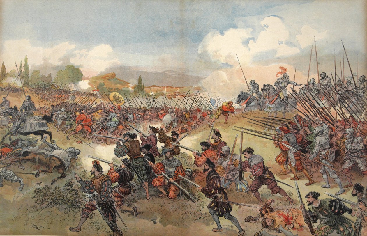 La battaglia di Cerisole, illustrazione da 
