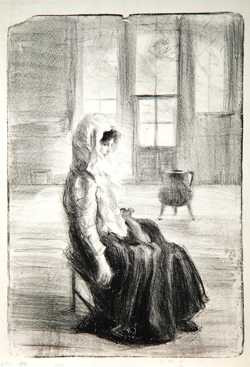 Nella vecchia cappella, 1909 da Albert de Belleroche