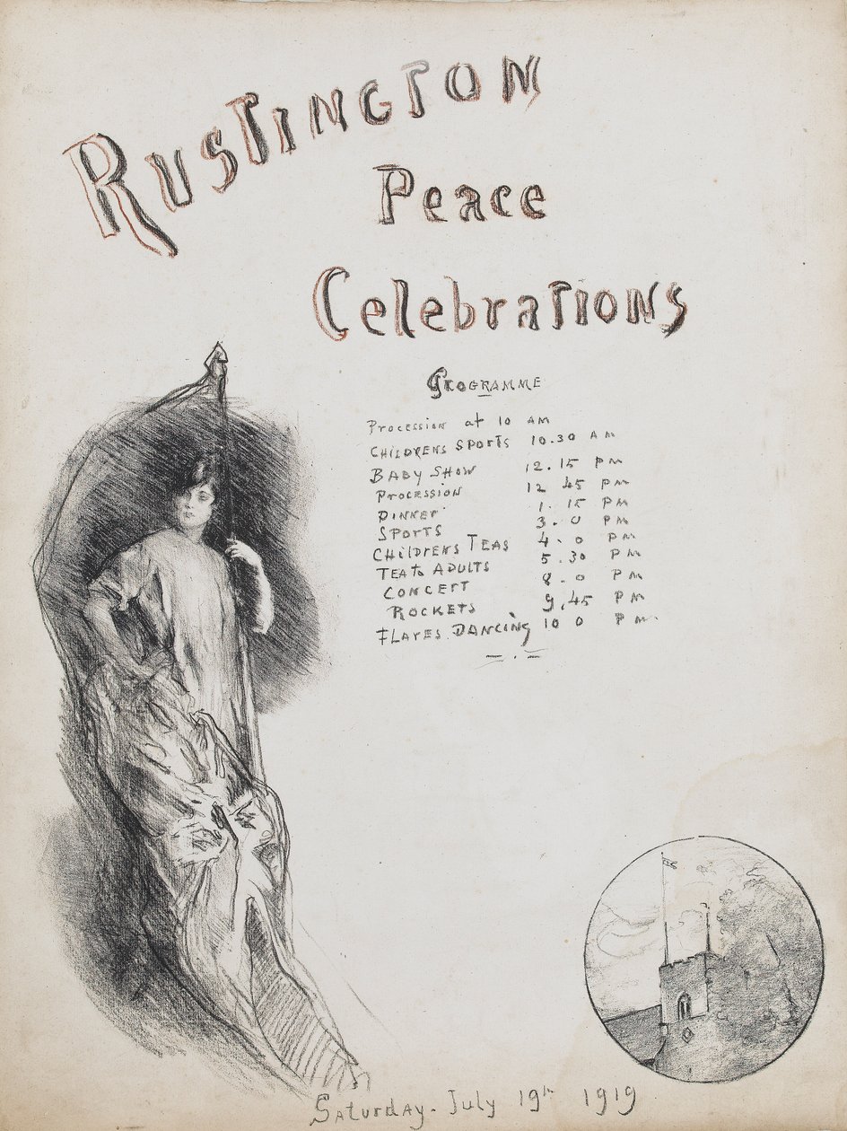 Celebrazioni della pace, Rustington, 1919 da Albert de Belleroche