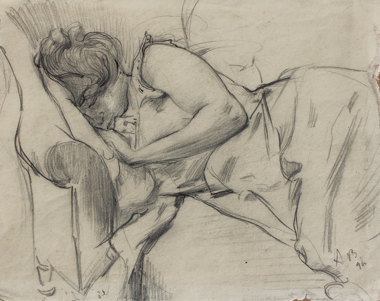 Donna che dorme da Albert de Belleroche