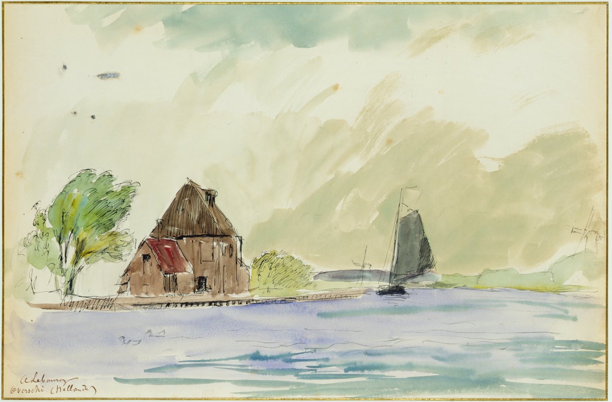 Le rive del fiume Mosa a Overschi, 1897 da Albert Charles Lebourg