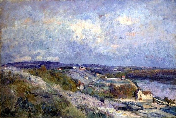 Le colline di Herblay in primavera da Albert Charles Lebourg