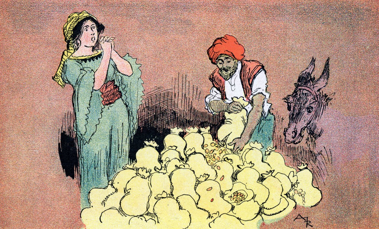 Ali Baba mostra i sacchi d
