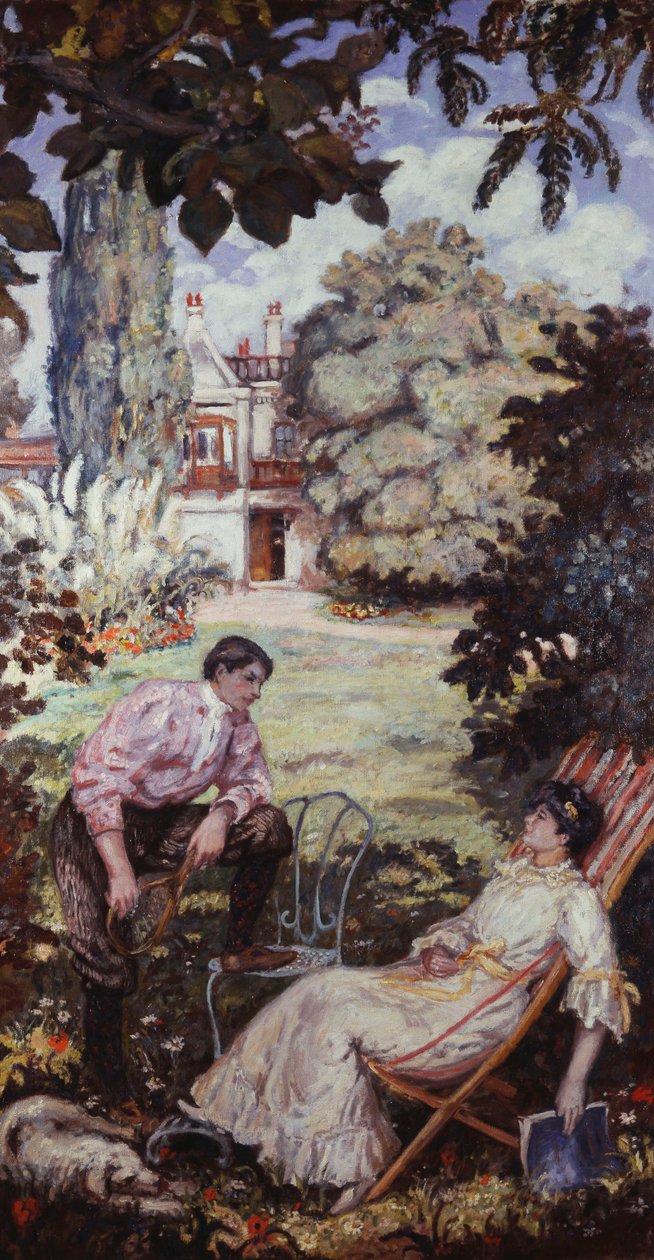 Una conversazione in giardino; La Conversation au Jardin da Albert Andre