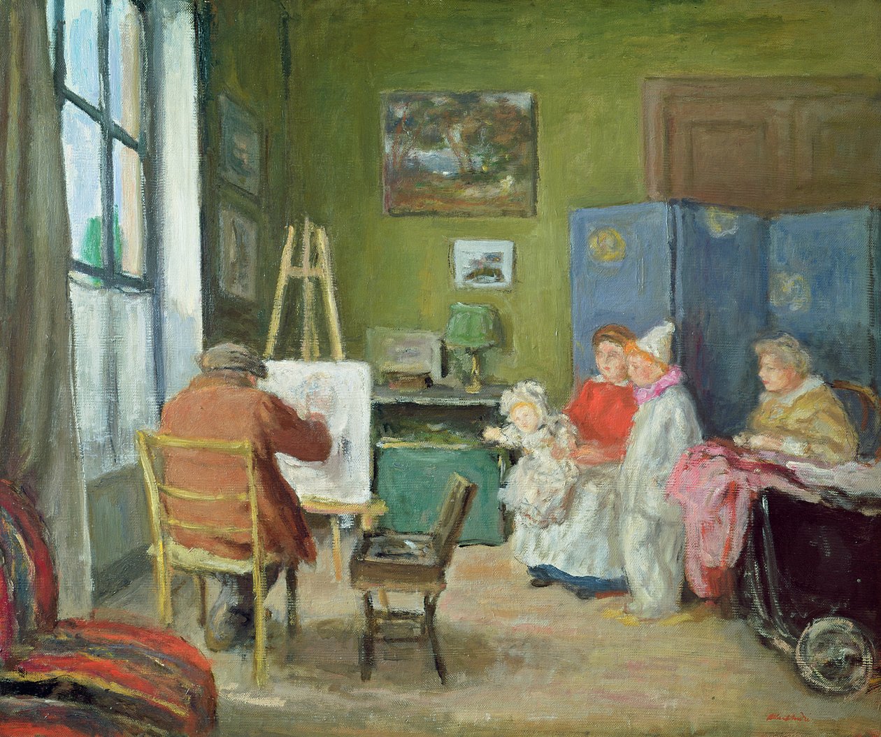 Renoir dipinge la sua famiglia, Rue Caulaincourt da Albert Andre