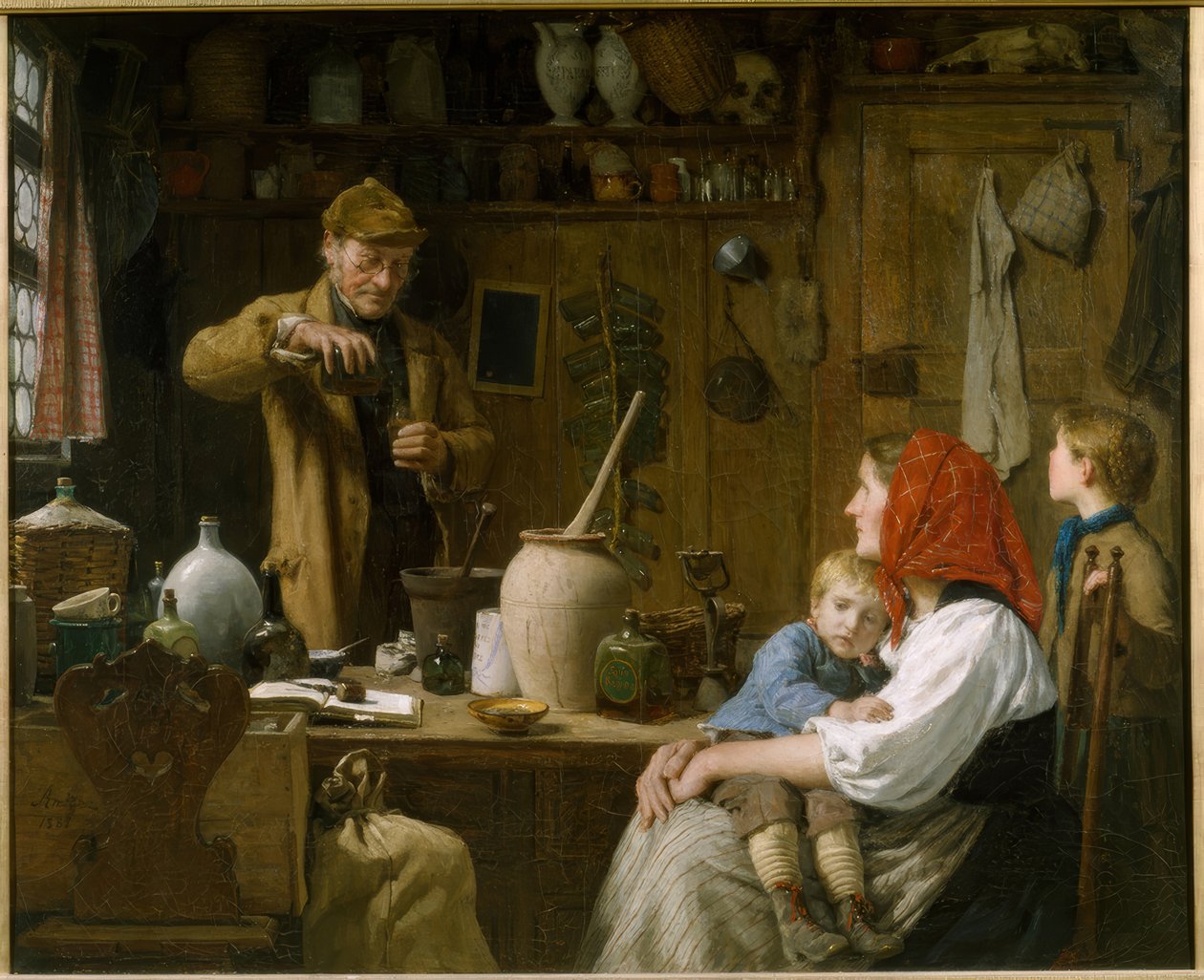 Il ciarlatano da Albert Anker