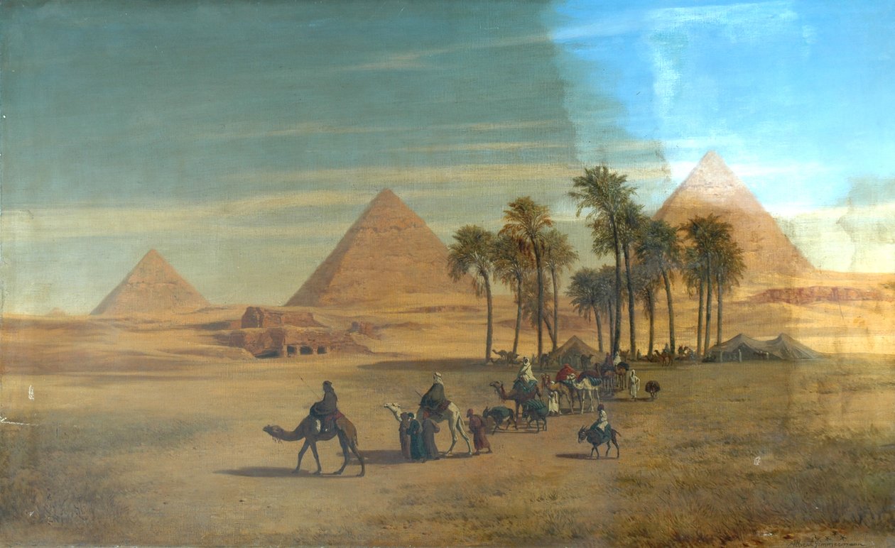 Le Piramidi di Giza, Egitto da Albert August Zimmermann