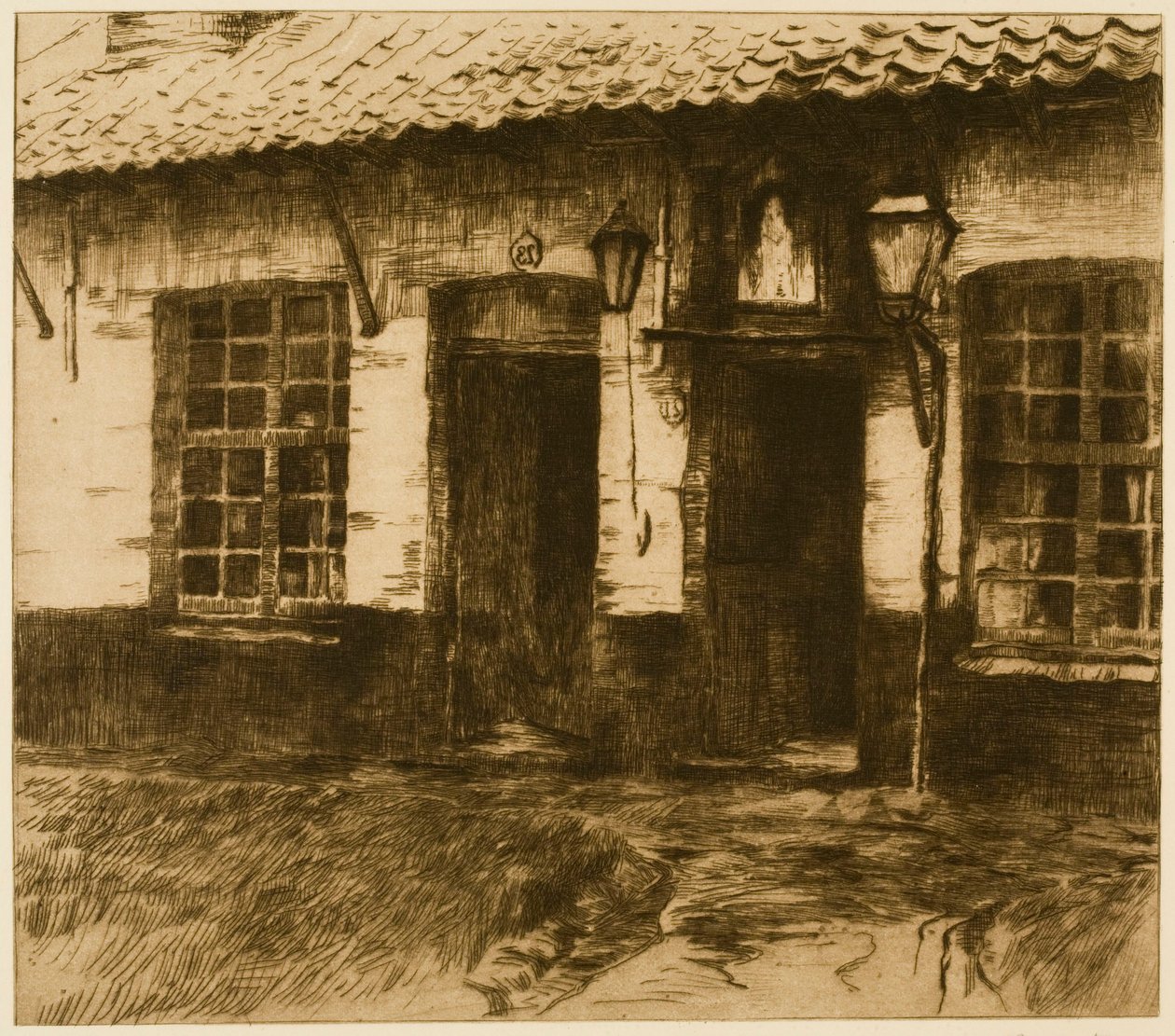 Ospizi (Kortrijk) da Albert Baertsoen