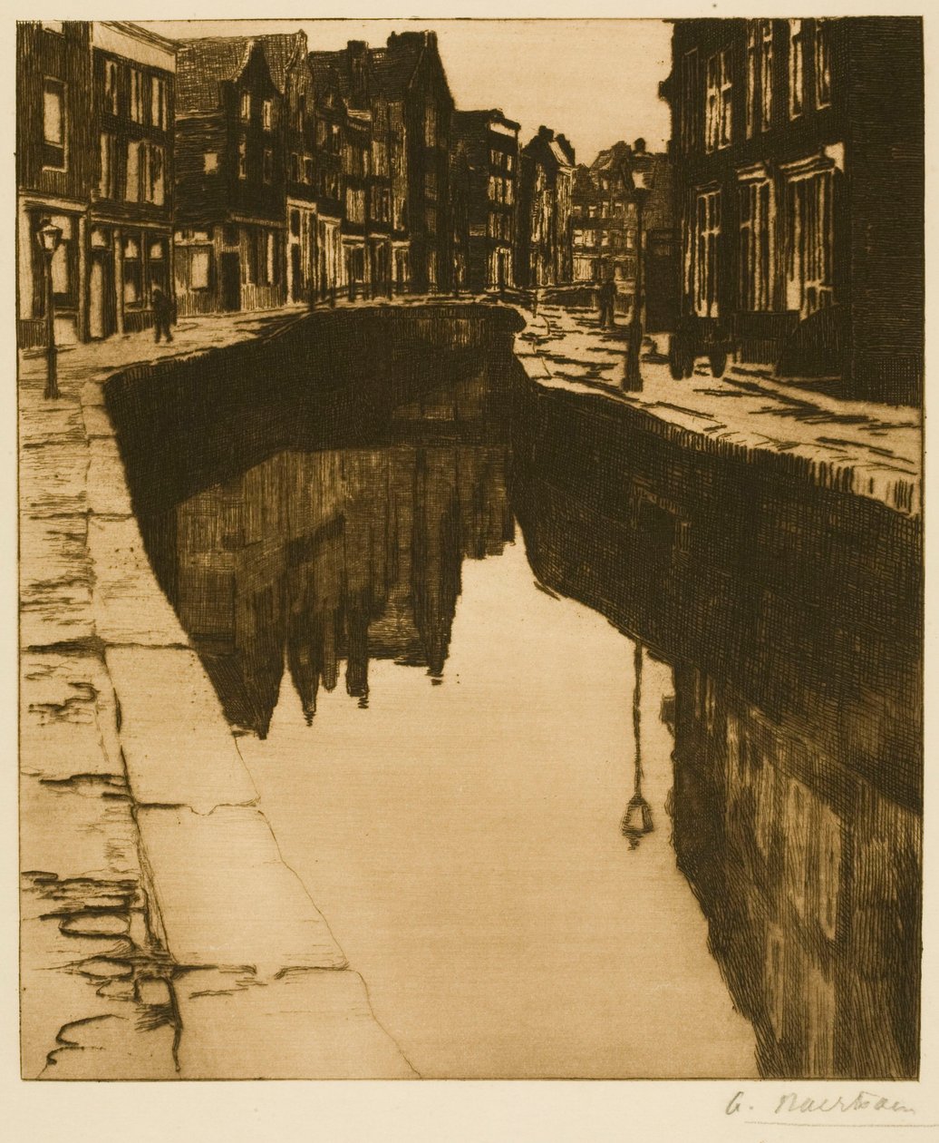 Il Kromboomssloot ad Amsterdam (II) da Albert Baertsoen