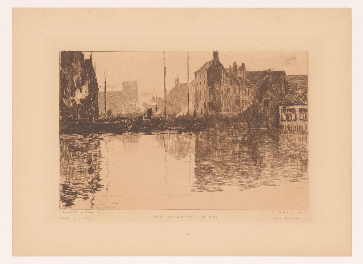 Veduta del porto nelle Fiandre da Albert Baertsoen