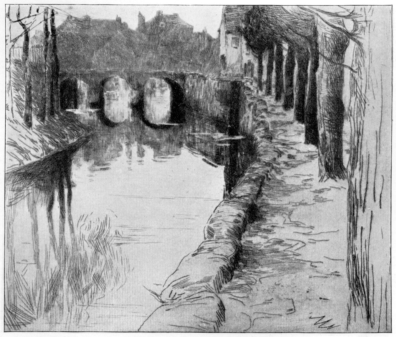 Vieux Canal, 1898 da Albert Baertsoen