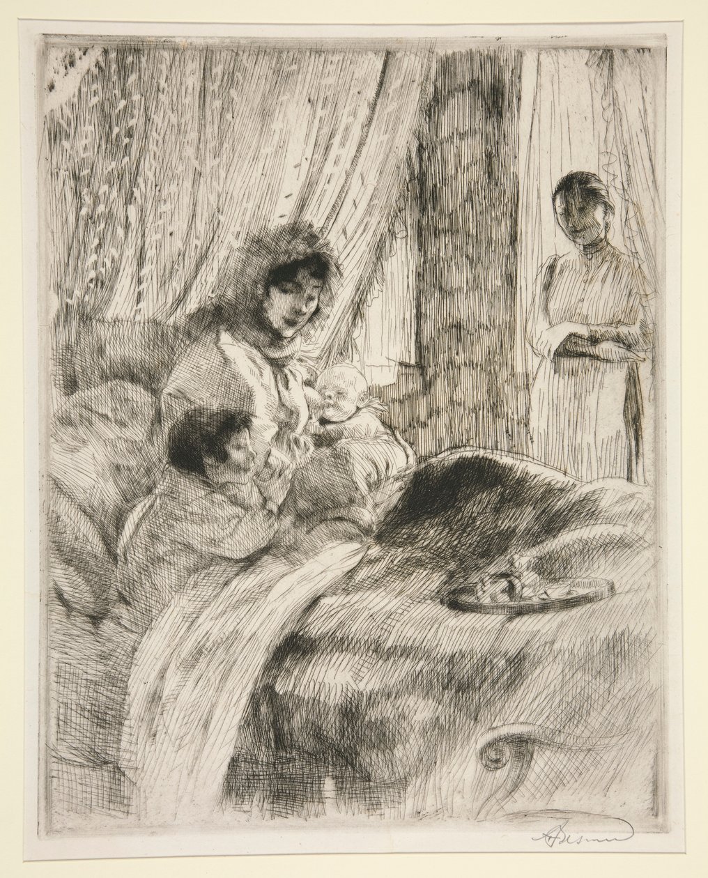Le Déjeuner (o Maternità felice) da Albert Besnard