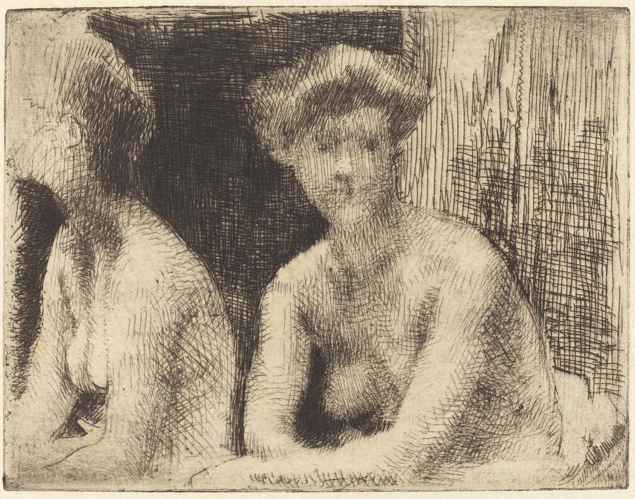 Donna Nuda Vicino a uno Specchio (Femme Nue Auprès d