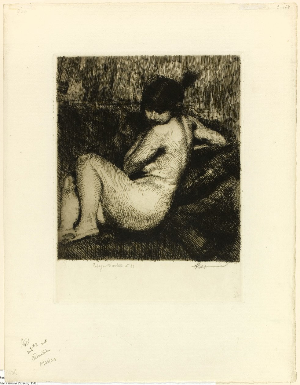 Il turbante piumato da Albert Besnard