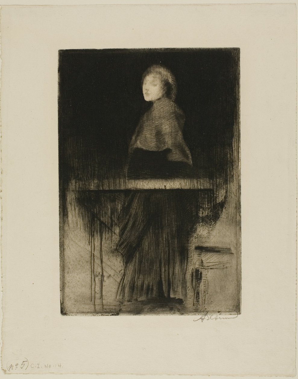 Donna con mantello da Albert Besnard