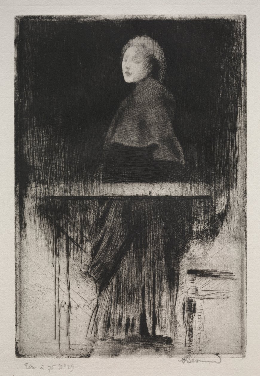 Donna con mantello da Albert Besnard