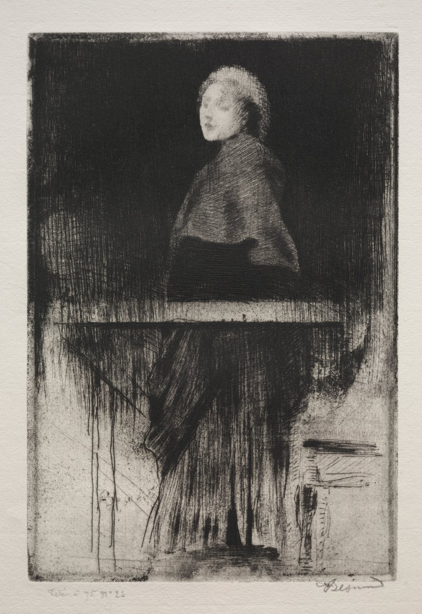 Donna con mantello da Albert Besnard