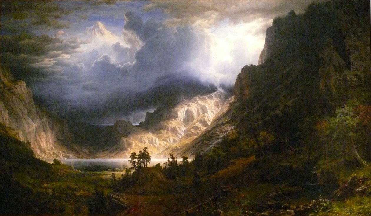 Una tempesta sulle Montagne Rocciose, Monte Rosalie da Albert Bierstadt