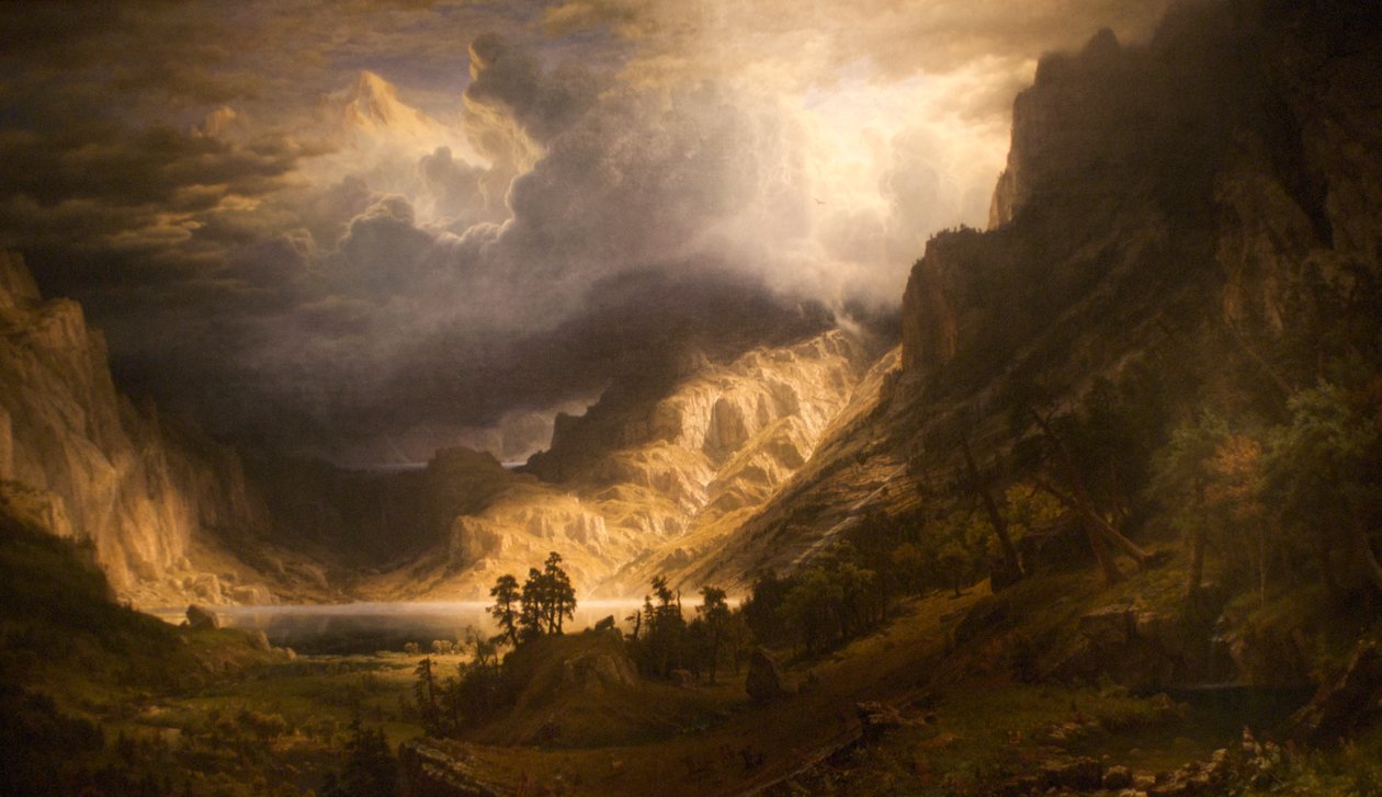 Una tempesta sulle Montagne Rocciose, Monte Rosalie da Albert Bierstadt
