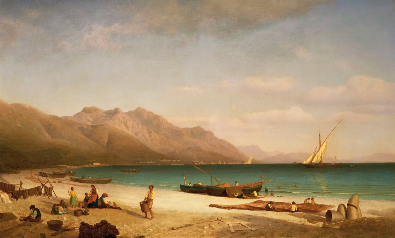 Baia di Salerno, 1858 da Albert Bierstadt