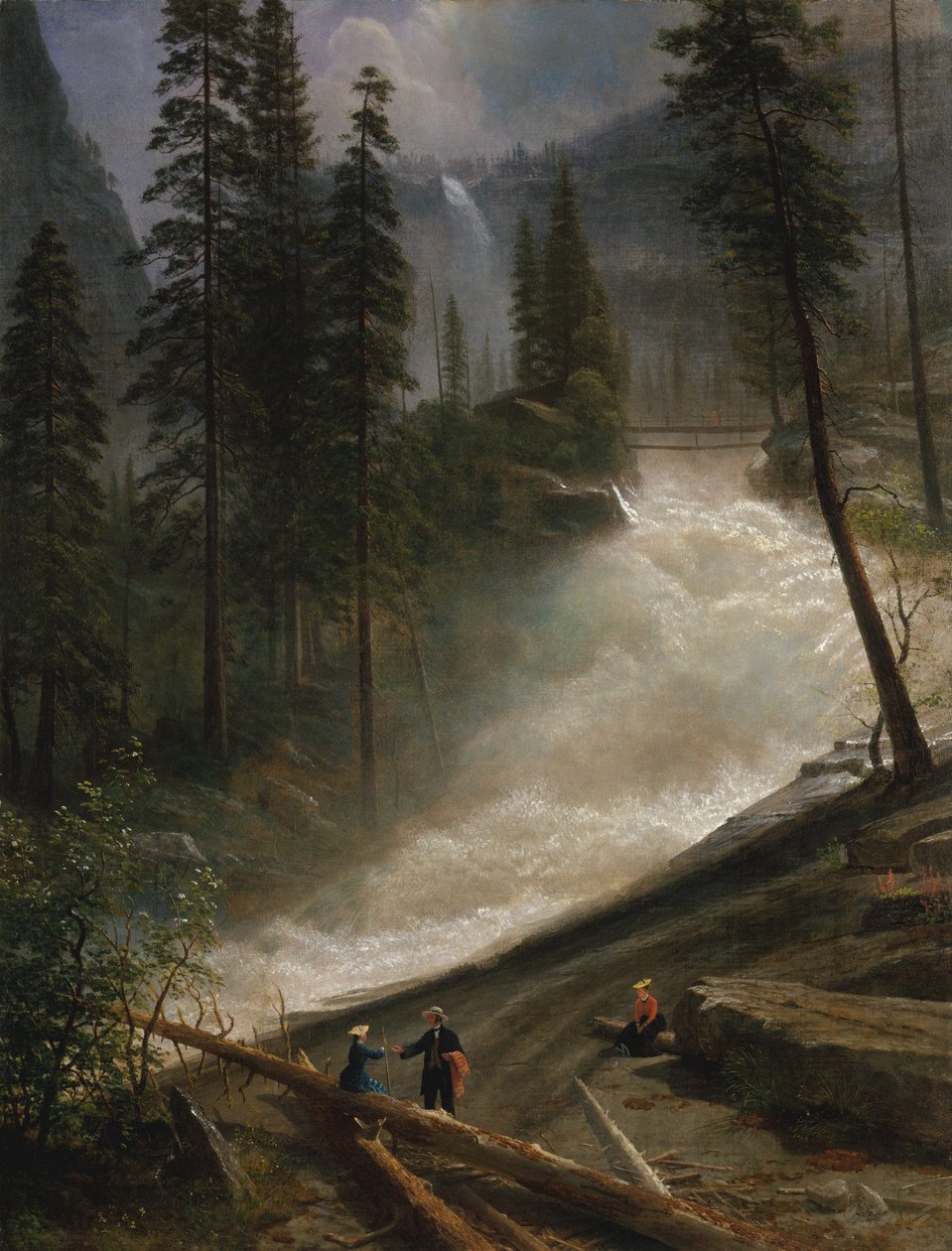 Cascate del Nevada, Yosemite da Albert Bierstadt
