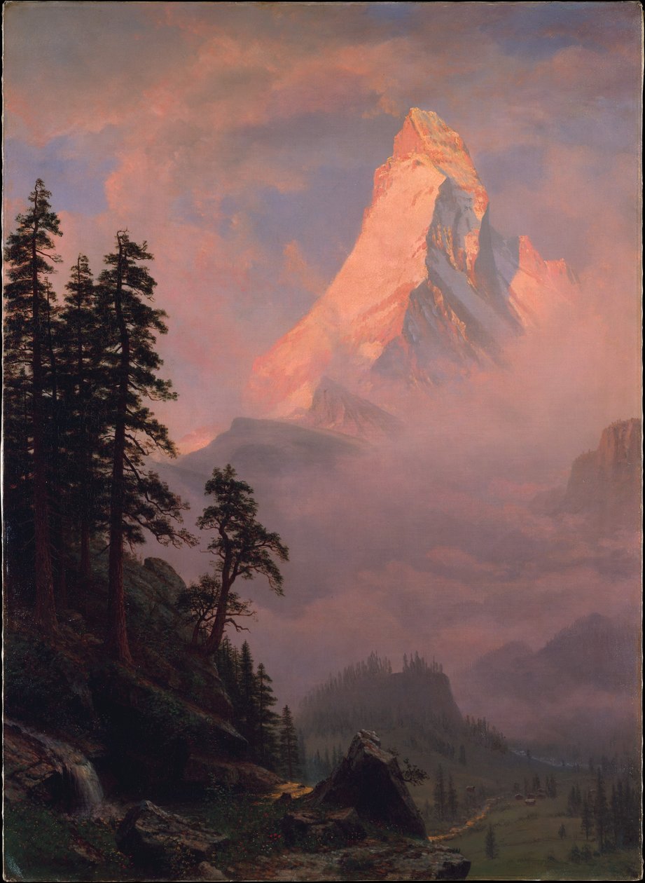 Alba sul Cervino da Albert Bierstadt