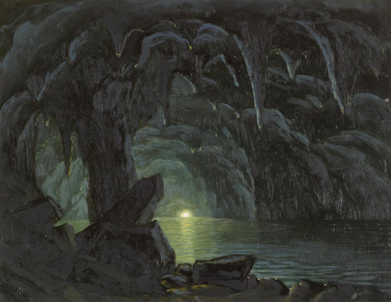 La Grotta Azzurra, Capri da Albert Bierstadt