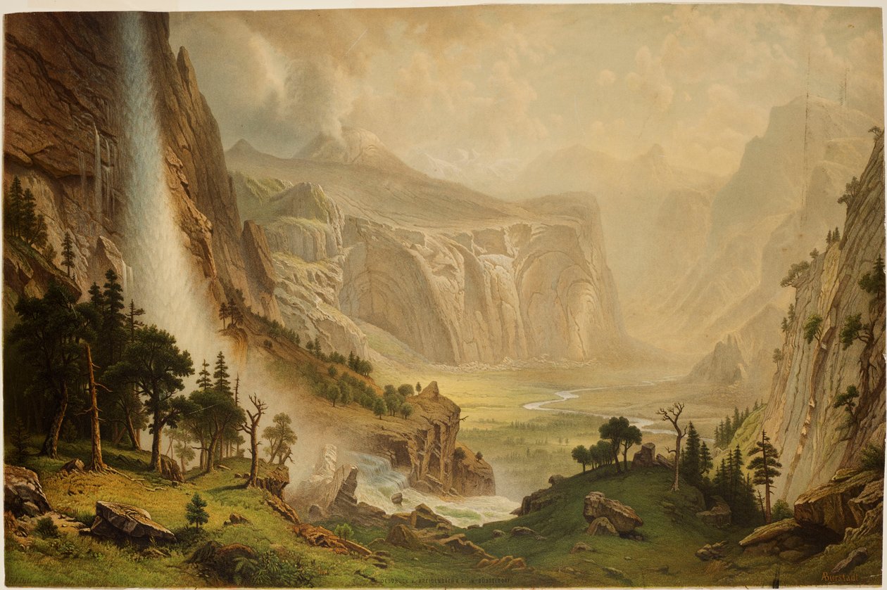 Le cupole dello Yosemite da Albert Bierstadt