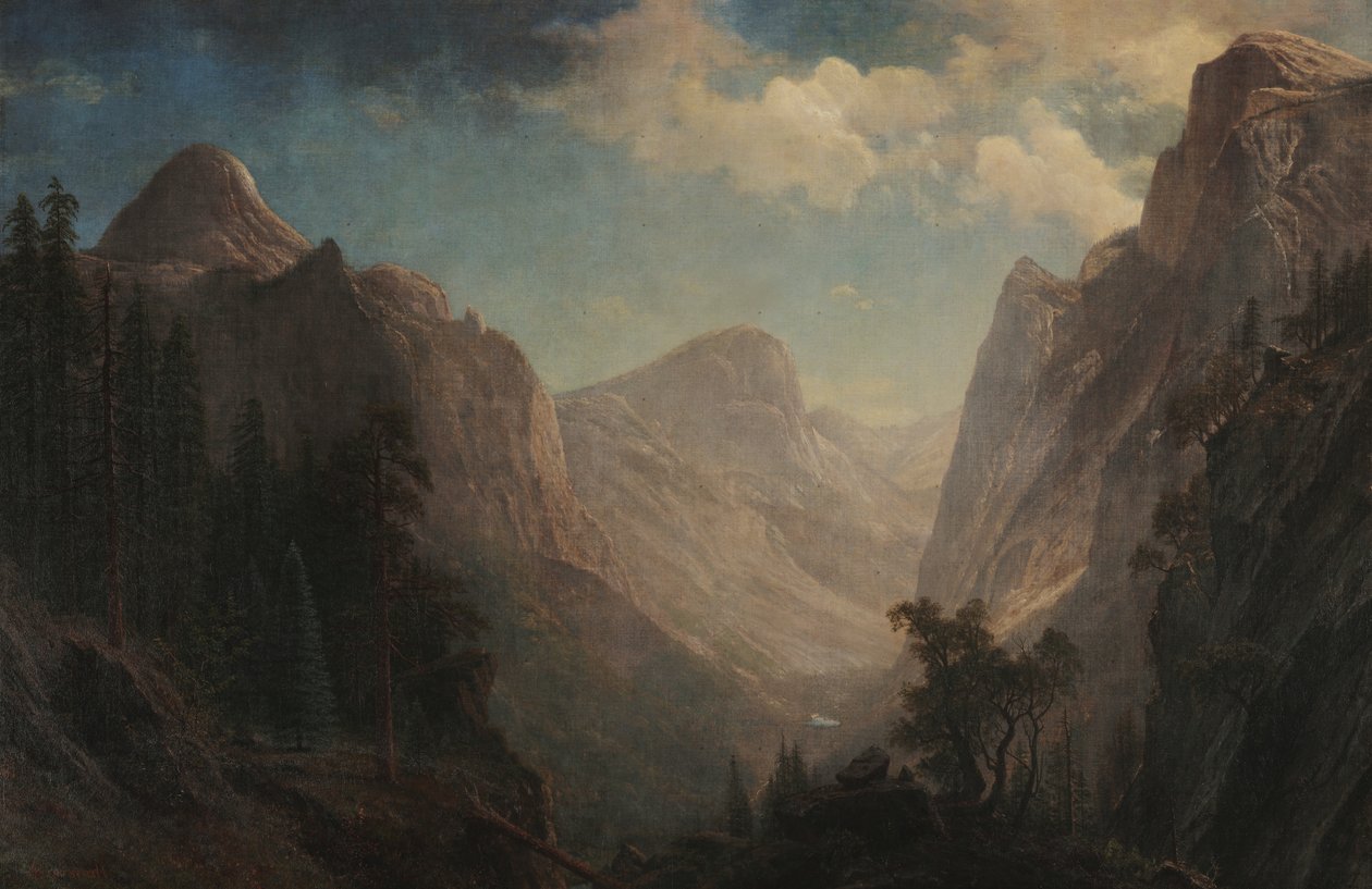 Vista sulla valle dello Yosemite da Albert Bierstadt