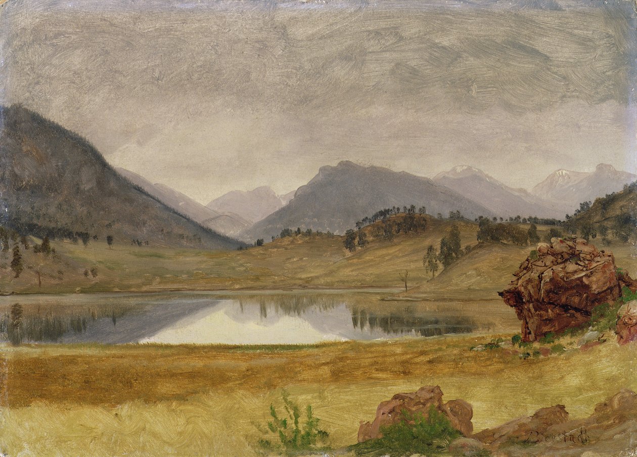 Paese del fiume Wind, c.1860 da Albert Bierstadt