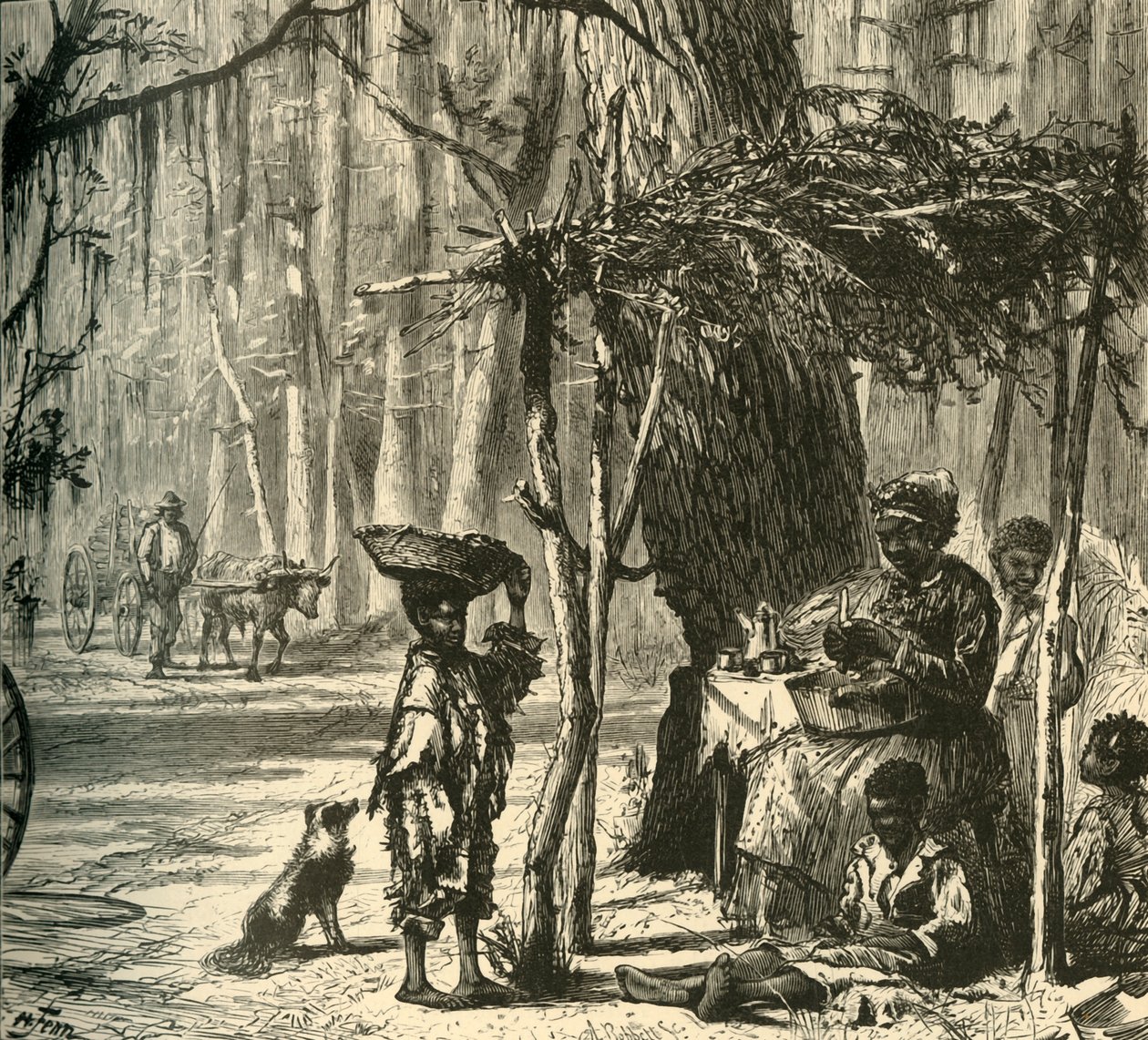 Scena lungo la strada vicino a Charleston da Albert Bobbett