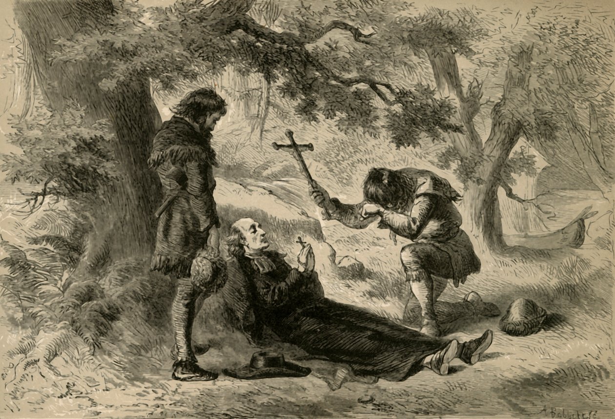 Morte di Padre Marquette, 1877 da Albert Bobbett