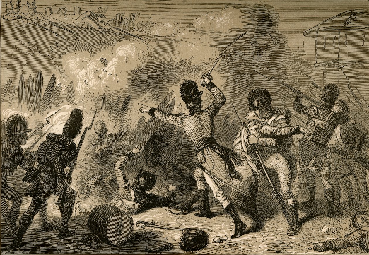 I britannici respinti a Fort Stephenson, 1878 da Albert Bobbett