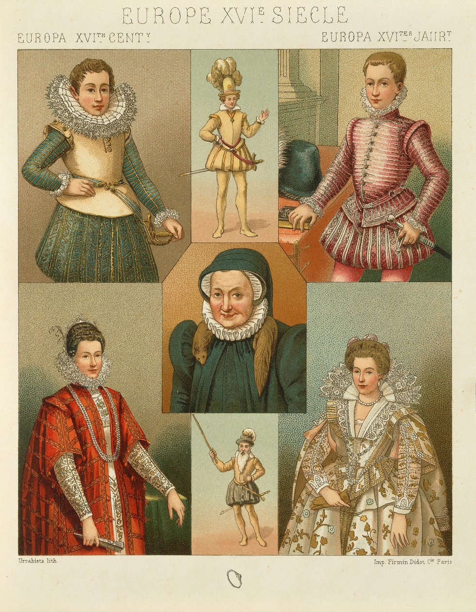 "Le Costume Historique" (The Complete Costume History) di Auguste Racinet, Volume IV da Albert Charles August Racinet