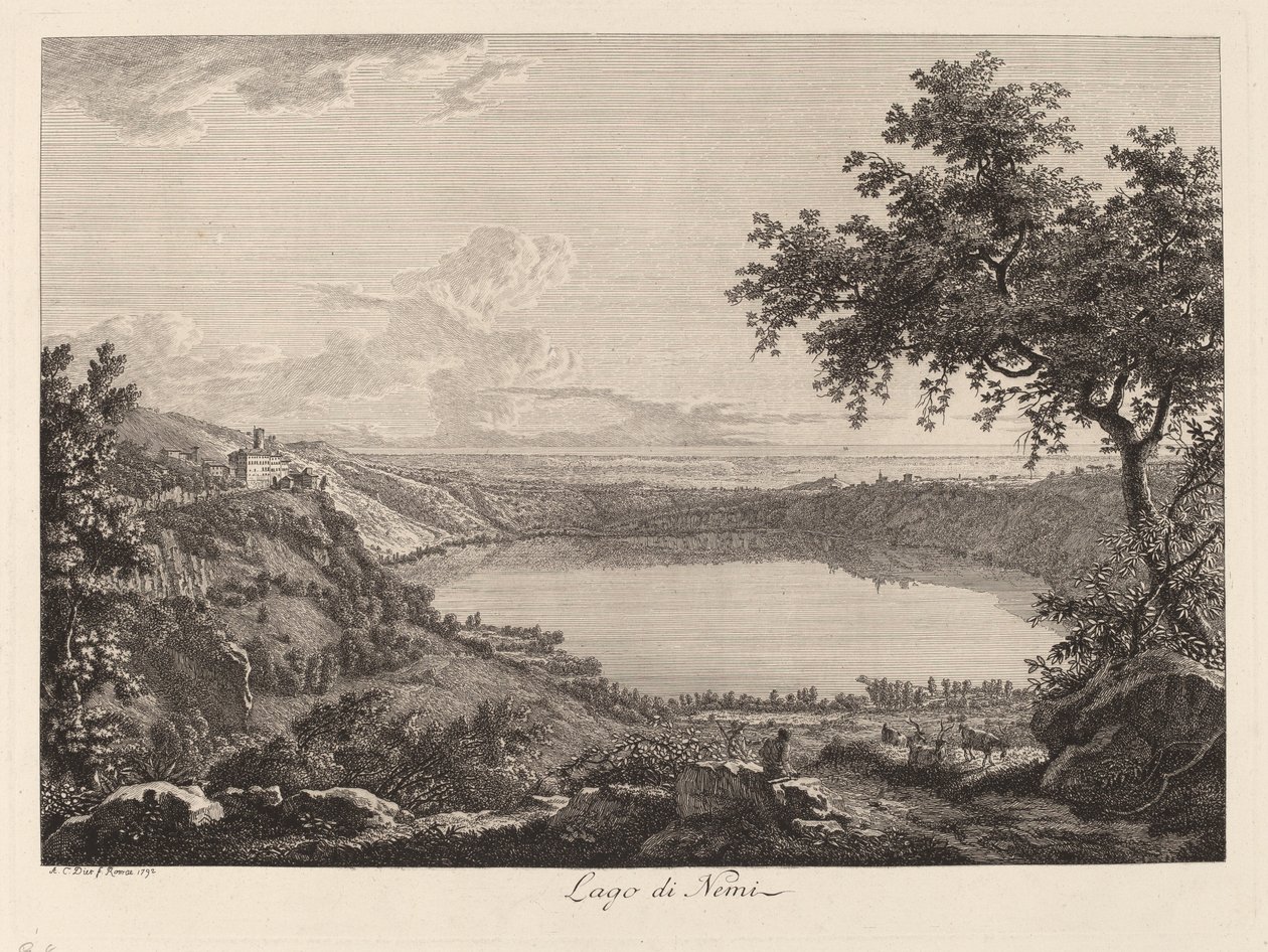Lago di Nemi da Albert Christoph Dies
