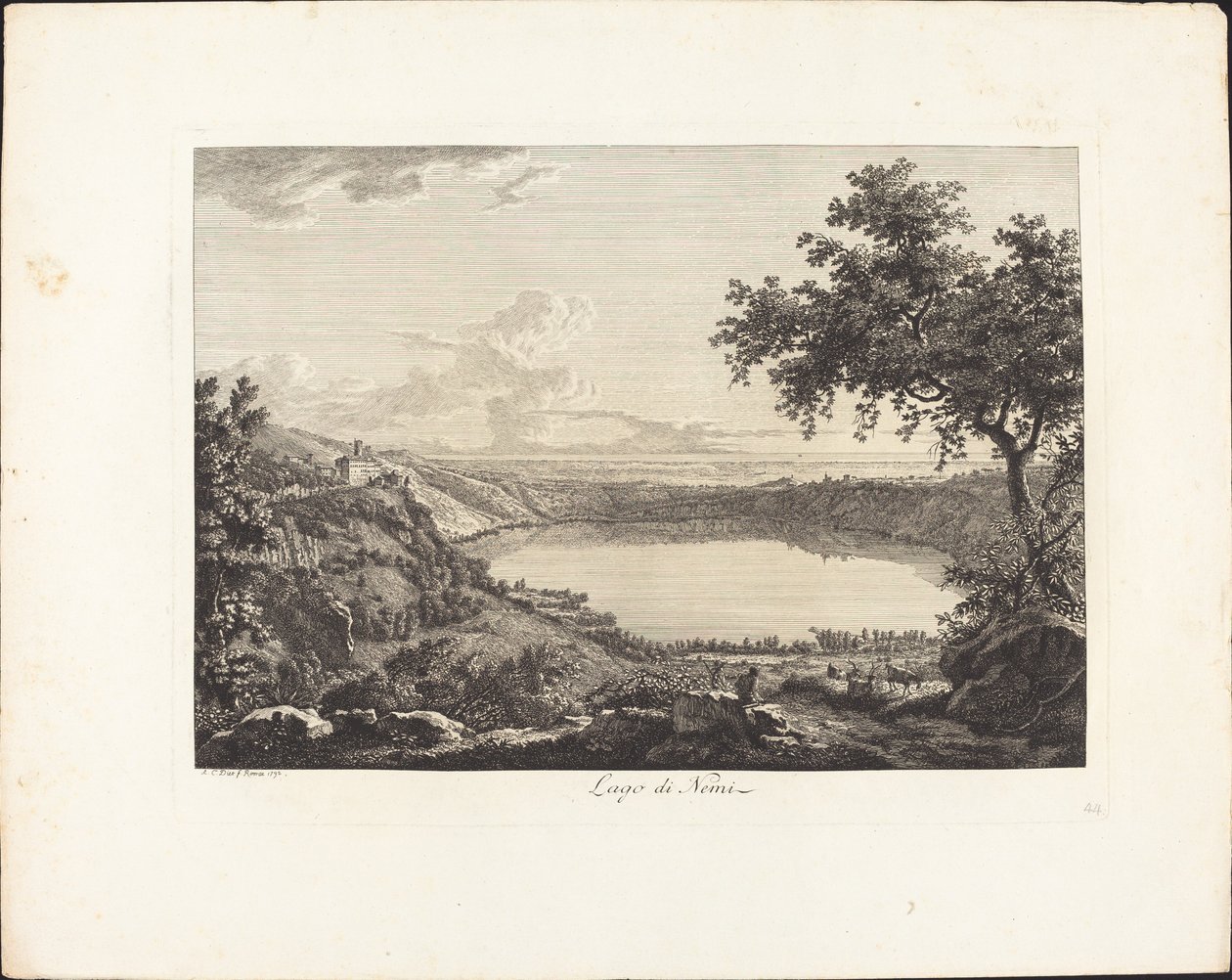 Lago di Nemi da Albert Christoph Dies