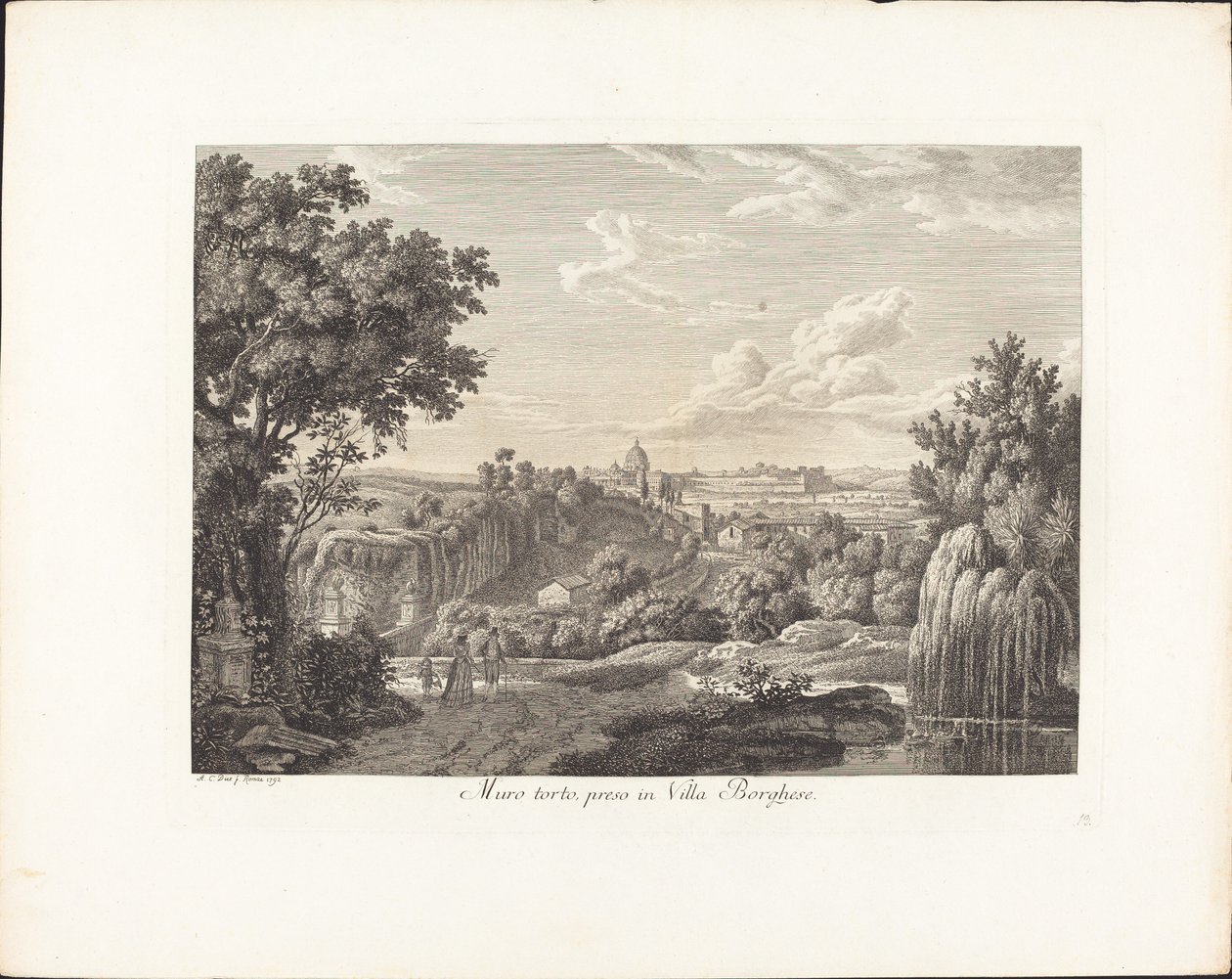 Muro torto, preso in villa Borghese da Albert Christoph Dies