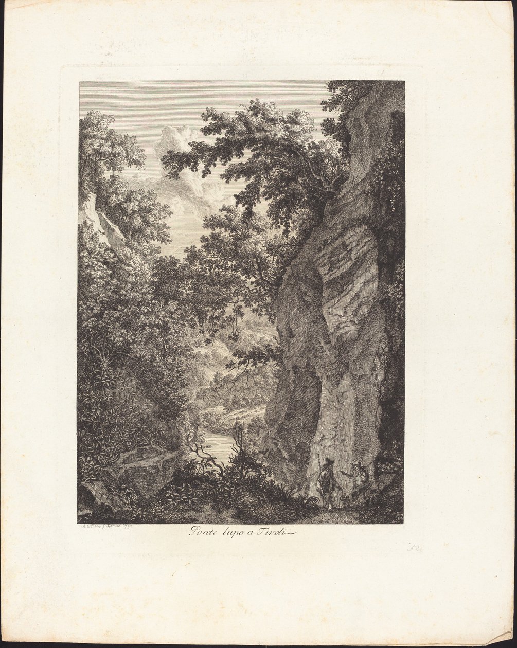 Ponte Lupo a Tivoli da Albert Christoph Dies