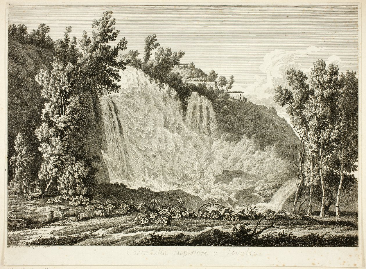 Cascata sopra Tivoli, da Prospetti pittoreschi incisi dall