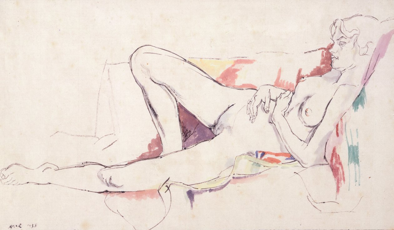 Nudo reclinato da Albert Daniel Rutherston
