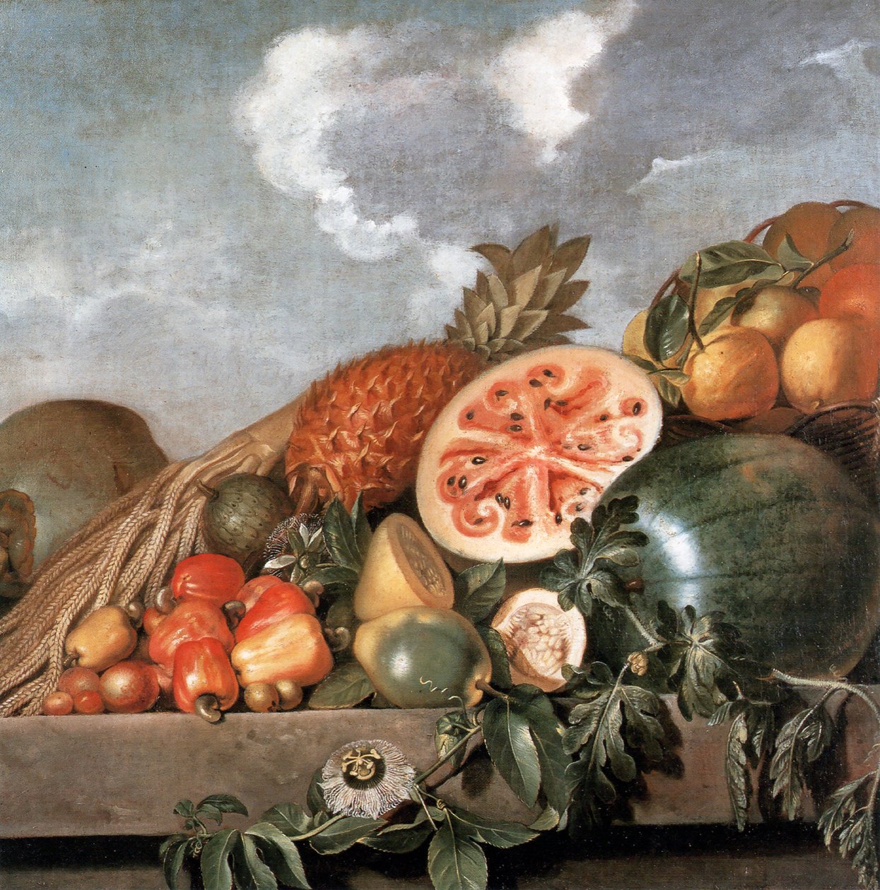 Ananas, angurie e altri frutti (frutta brasiliana) da Albert Eckhout